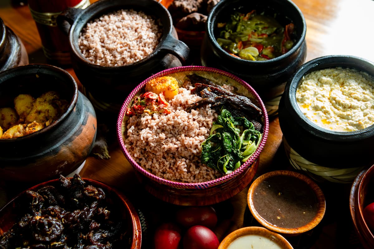 Cooking Bhutanese dishes
